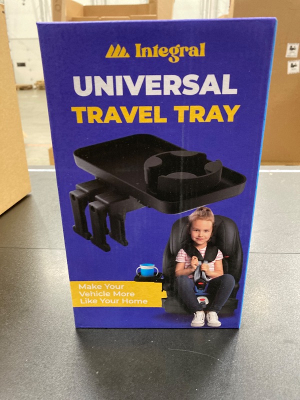 Photo 1 of Adjustable Travel Tray - Universal Quick Attach Clamps for Car Seats, Strollers, Arm Rests, Wagons - Car Seat and Stroller Organizer