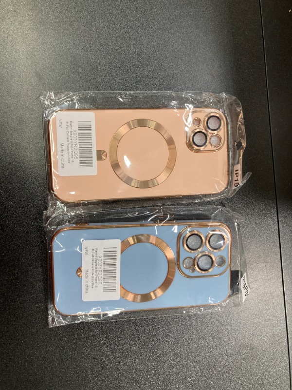 Photo 1 of 2 PACK IPHONE 15 BUNDLE//BLUE, AND PINK 