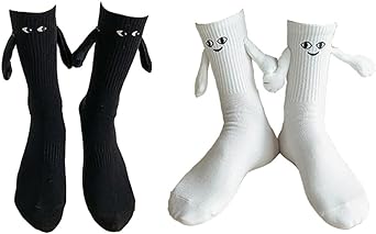 Photo 1 of 2 PACK BUNDLE//Magnetic Socks Hand Hold Socks,Funny Couple Magnetic Hand Socks