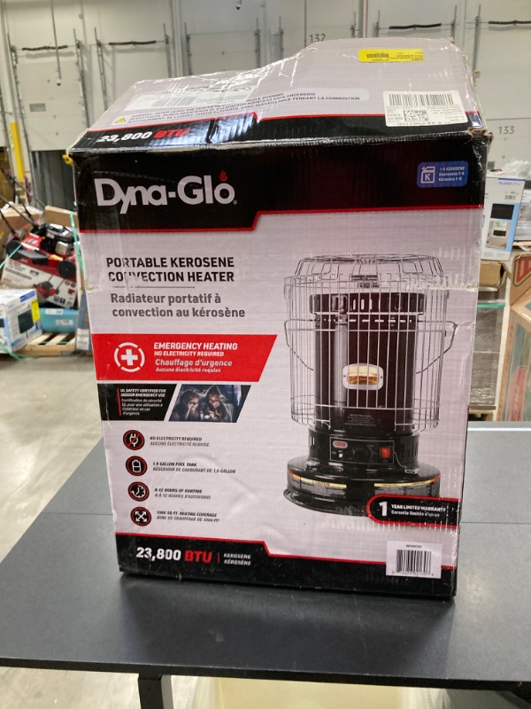 Photo 1 of Dyna-Glo RMC-95C6B Indoor Kerosene Convection Heater, 23000 BTU, Black