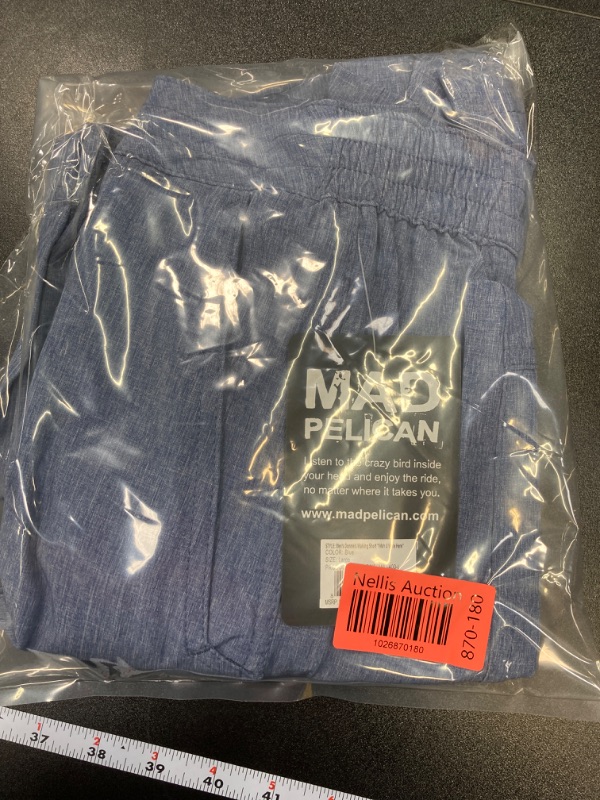 Photo 2 of MAD PELICAN Men's Donnie's Walking Short "Wish You Were Here" Blue - Large