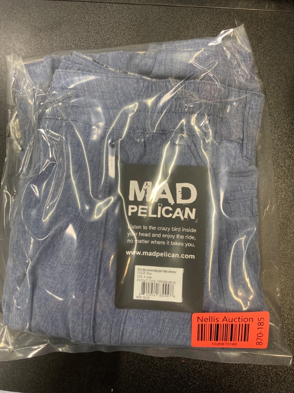 Photo 2 of Mad Pelican Wish U were Here Donnie's Walking Shorts - Blue X-Large Blue