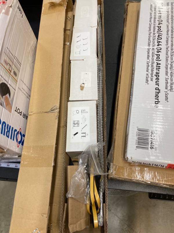 Photo 2 of FINOSEN 28'' Bi-Fold Sliding Barn Door Hardware Track Kit for Two 12'' Doors,Top Mount Installation,Heavy Duty Roller,Smoothly and Quietly,Black(Door Not Included) 28'' for 2 doors