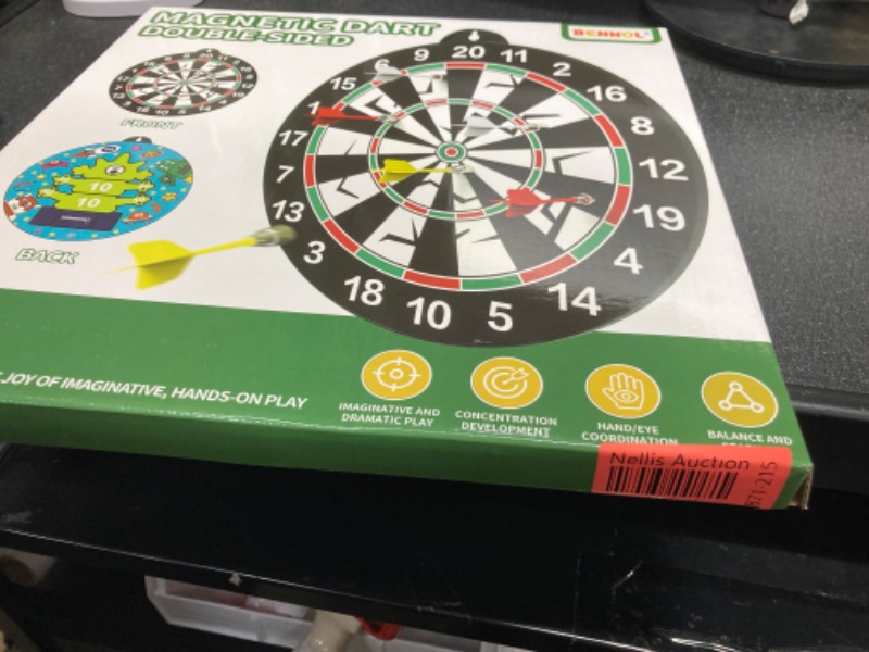 Photo 1 of Bennol 14 PCS Double-Sided Magnetic Dart Board Toys for Kids Boys, Kids Dart Board Toys Gifts for 3 4 5 6 7 8 9 10 11 12 Year Old Boys Kids, Indoor & Sport Outdoor Party Play Game Toys Birthday Gifts