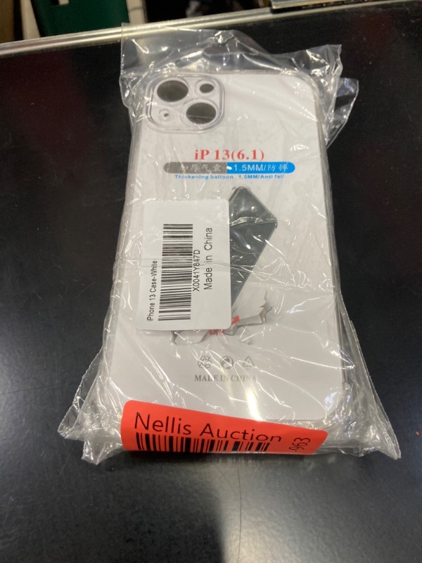 Photo 2 of iPhone 13 Case, 6.1inch Silicone Case for iPhone 13, Full Covered iPhone 13 Protective Cover-Clear White - 2pk bundle