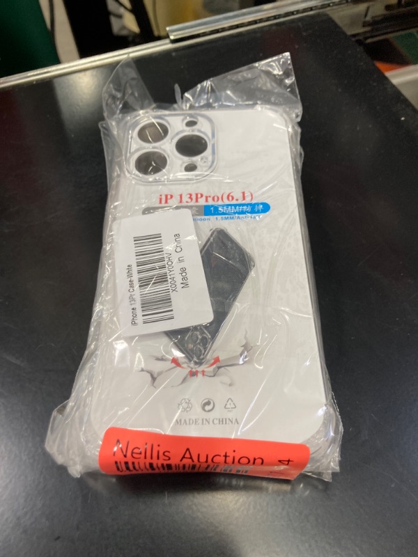 Photo 2 of iPhone 13 Case, 6.1inch Silicone Case for iPhone 13, Full Covered iPhone 13 Protective Cover-Clear White