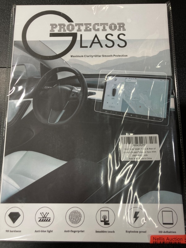 Photo 2 of 2024 Tesla Model 3 Navigation & Rear of Console Screen Protector 2pcs With Installation Tools