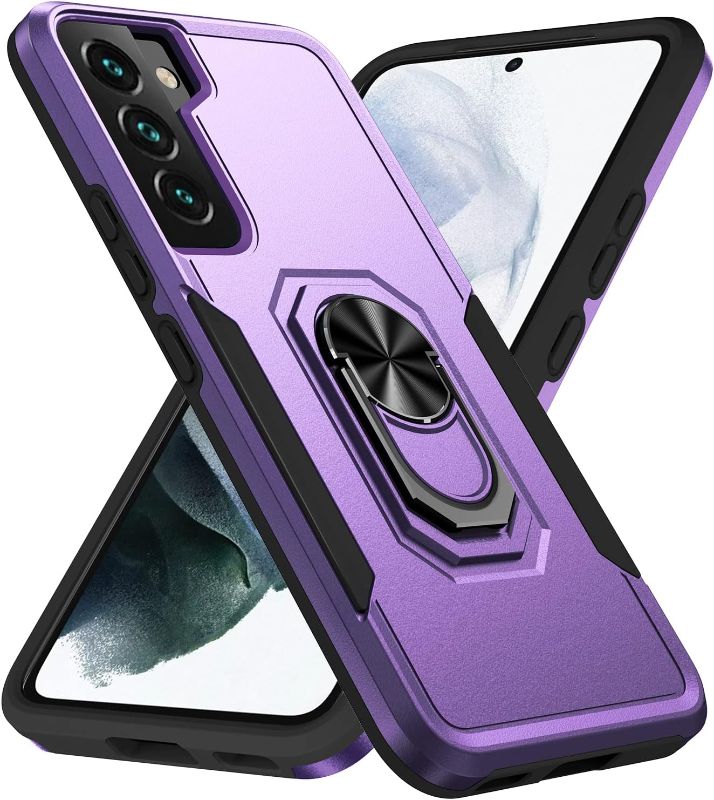 Photo 1 of for Samsung Galaxy S22 Plus Case Galaxy S22+ Case with Kickstand Armor Magnetic Ring Rugged Protective Military Grade Shockproof Case for Galaxy S22 Plus Phone Case (Violet)
for Google Pixel 7A Case with HD Screen Protector with Slide Camera Cover, Atump 