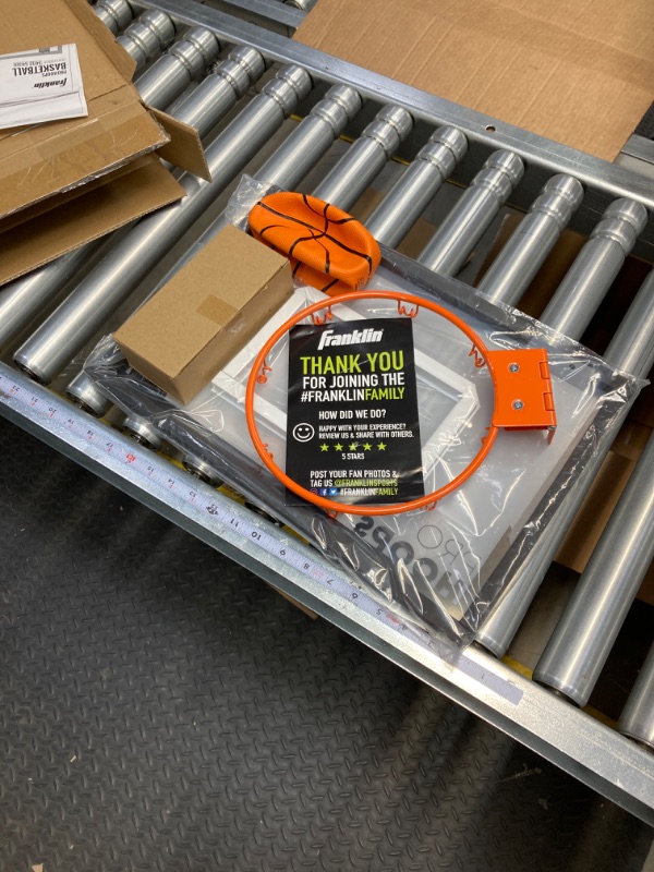 Photo 1 of Franklin Sports Over The Door Basketball Hoop - Slam Dunk Approved - Shatter Resistant - Accessories Included Standard - 17.75" x 12"