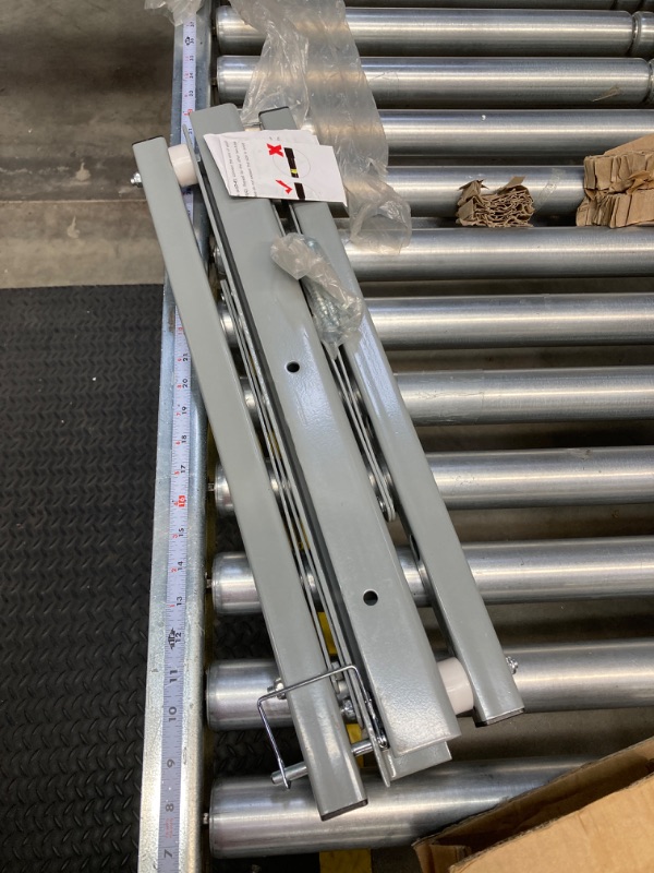 Photo 1 of ROBLOCK Adjustable Tire Rack Wall Mount for Garage, Folding Tire Wheel Storage Rack with Heavy Duty Steel, Adjustable Length(32"-48"), Grey 18036-Grey