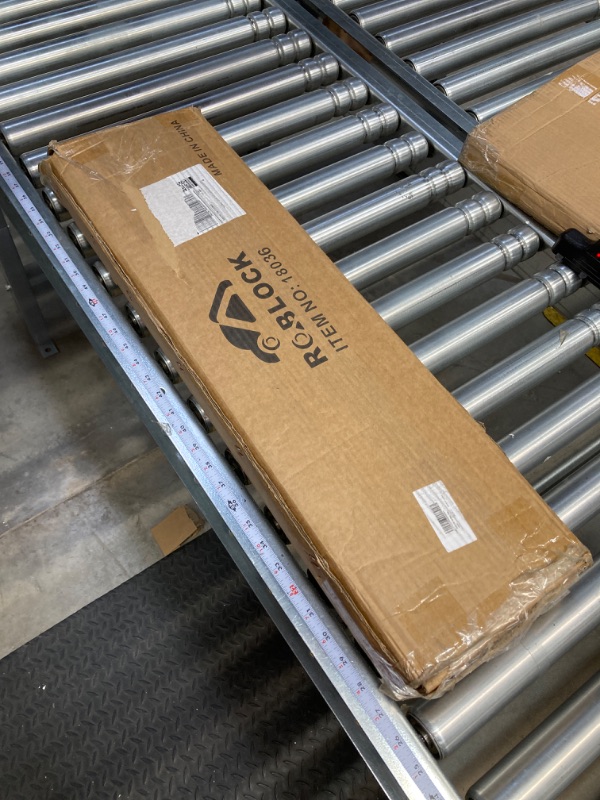 Photo 1 of ROBLOCK Adjustable Tire Rack Wall Mount for Garage, Folding Tire Wheel Storage Rack with Heavy Duty Steel, Adjustable Length(32"-48"), Grey 18036-Grey