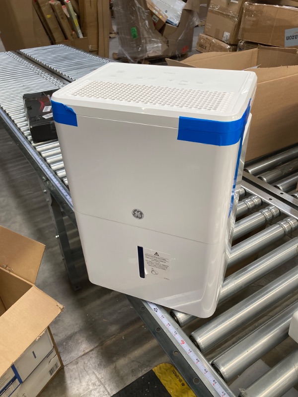 Photo 2 of GE Energy Star Portable Dehumidifier 35 Pint, Perfect for Bedroom, Basement & Garage or Rooms up to 3000 Sq Ft, Ideal for High Humidity Areas, Complete with Empty Bucket Alarm & Clean Filter Alert 35 Pint White