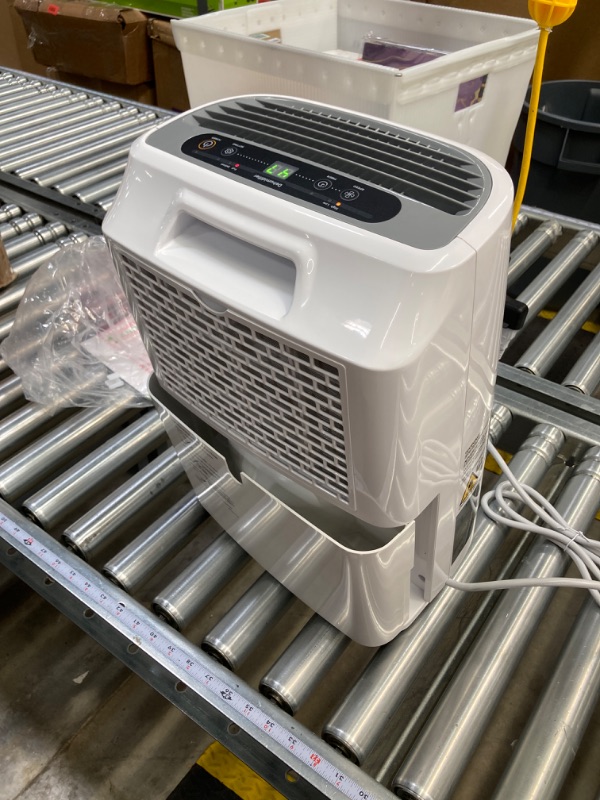 Photo 2 of 2500 Sq.Ft Dehumidifier for Home Basement and Large Room, Upgraded 34 Pints Dehumidifiers with Drain Hose & 0.528 Gallon Water Tank, Auto or Manual Drainage, Auto Defrost, Dry Clothes Mode, Timer White