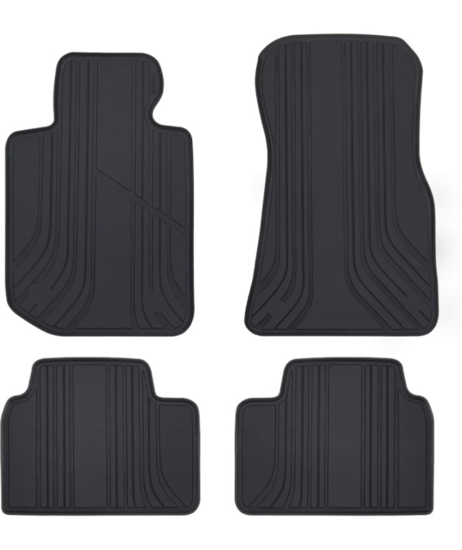 Photo 1 of 5 PIECE CAR MAT Car Floor Mat Custom Fit for BMW 3/4 Series 2019-2024 G20 G21 F87 G22 G24 G26(i4) Full Black Rubber Auto Floor Liners Set All Weather Protection Heavy Duty Odorless