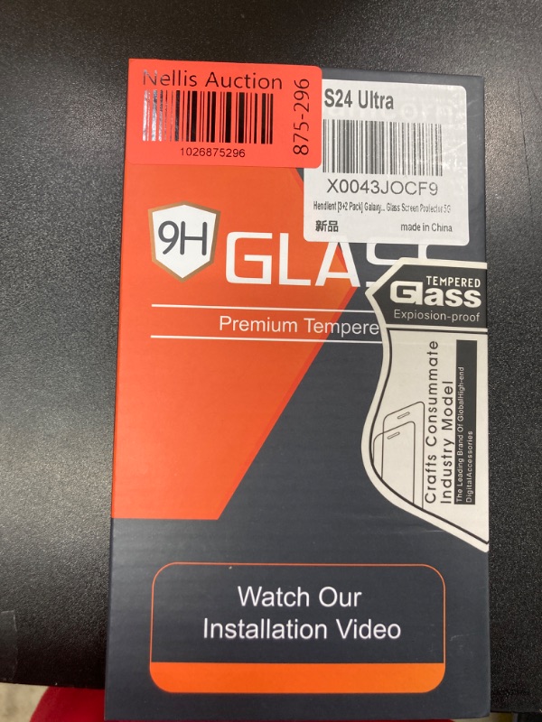 Photo 1 of [3+2 Pack Galaxy S24 Ultra Privacy Screen Protector, 9H Tempered Glass, Ultrasonic Fingerprint Support, HD Clear Case Friendly Anti-Spy Film for Samsung S24 Ultra Glass Screen Protector 5G