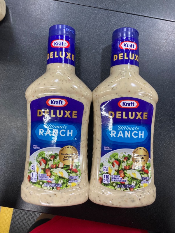 Photo 2 of 2 PACK//Kraft Deluxe Ultimate Ranch Salad Dressing (16 oz Bottle) 16 Fl Oz//EXP 08.14.24