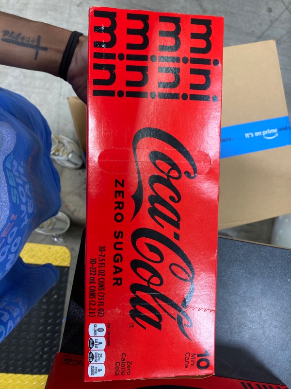 Photo 1 of COCA COLA ZERO SUGAR MINI 10 PACK//EXP SEP 9. 2024