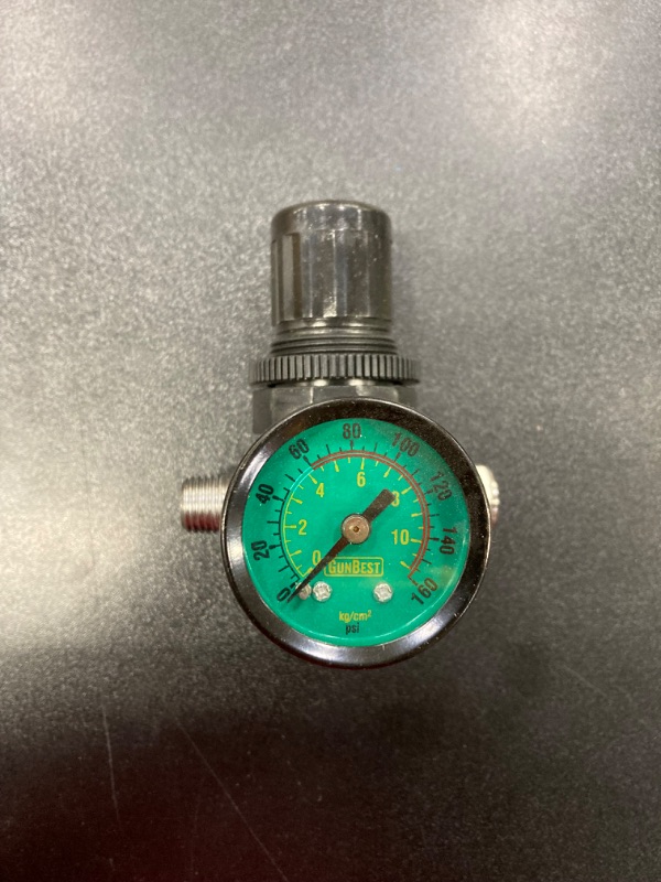 Photo 2 of ¼ NPT Air Regulator with Pressure Gauge and Diaphragm Control