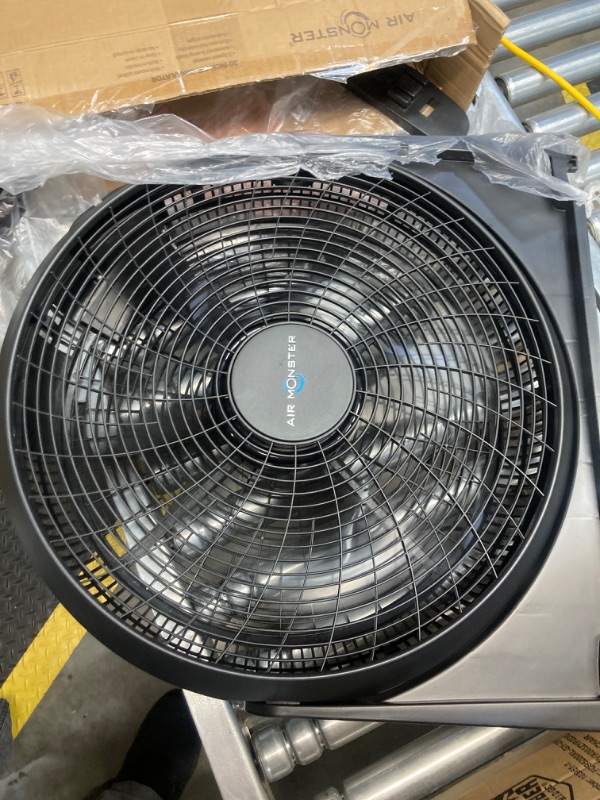 Photo 2 of 20 Inch Air Circulator Fan, Floor Fans, High Velocity Fan, Large Fan Turbo Fan, Fans for Home, Bedroom, Wall Mount Fan, 3 Speed Settings, Adjustable 180° Tilt, Black