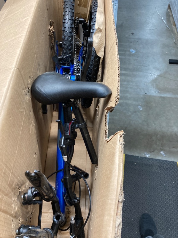 Photo 1 of Huffy Stone Mountain Hardtail Mountain Bike for Boys/Girls/Men/Women, 20"/24"/26" Sizes, 6 or 21 Speed Shimano Twist Shifting, Front or Dual Suspension, Comfort Saddle, Sleek Colors Metallic Cyan 20 Inch