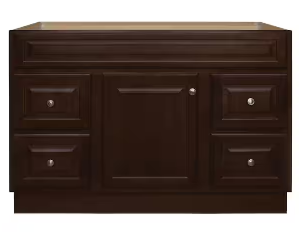 Photo 1 of Glacier Bay
Hampton 48 in. W x 21 in. D x 33.5 in. H Bath Vanity Cabinet without Top in Cognac