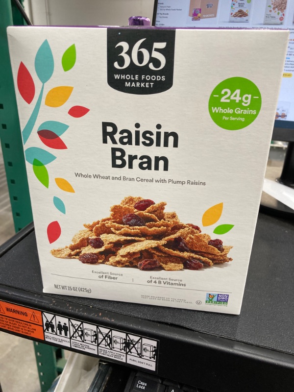 Photo 2 of 365 by Whole Foods Market, Raisin Bran Cereal, 15 Ounce best by: Sep 24th, 2024