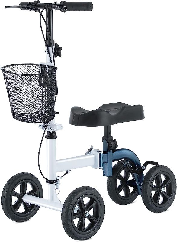 Photo 1 of ** NOT EXACT SAME AS STOCK PHOTO** Knee Scooter,All-Terrain Knee Scooter Walker Economical Knee Scooters for Foot Injuries Best Crutches Alternative (Black)