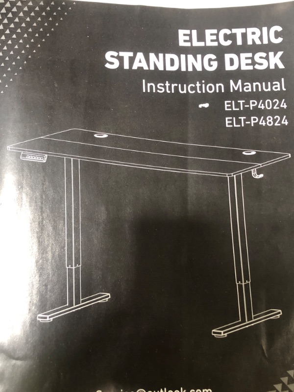 Photo 2 of **NOT EXACT SAME AS STOCK PHOTO** White Electric Standing Desk with controller to raise/lower desk (unknown sizing)