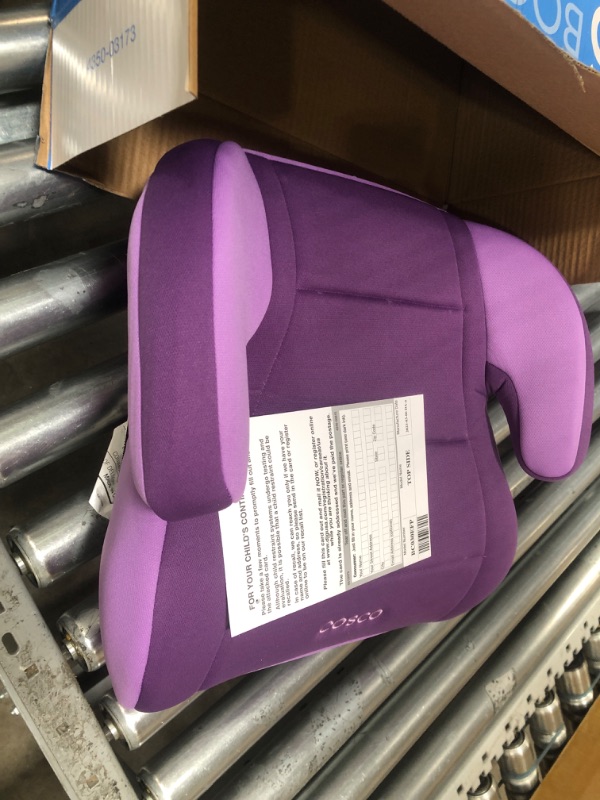 Photo 2 of Cosco Topside Booster Car Seat - Easy to Move, Lightweight Design (Grape), 1 Count (Pack of 1)