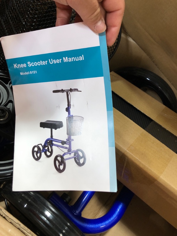 Photo 1 of Knee Scooter, Blue