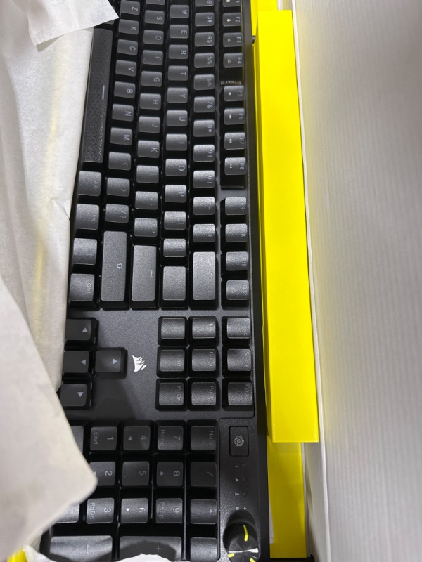 Photo 1 of CORSAIR K70 CORE RGB Mechanical Gaming Keyboard with Palmrest - Pre-lubricated Corsair MLX Red Linear Keyswitches - Sound Dampening - Media Control Dial - iCUE Compatible - QWERTY NA Layout - Black