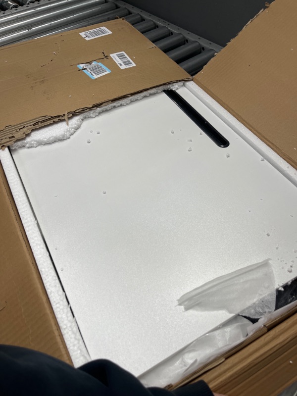 Photo 1 of Small Standing Desk Adjustable Height, Mobile Stand Up Desk with Wheels, 32 Inch Portable Rolling Desk Small Computer Desk, Portable Laptop Desk Standing Table Sit Stand White