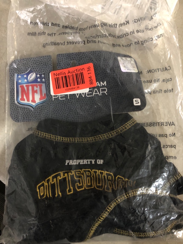 Photo 2 of (READ FULL POST) MLBPA PET Gear for Dogs & Cats. Biggest Selection of Sports Baseball Pet Apparel & Accessories Licensed by The MLBPA. 10+ MLB Teams Available! Pittsburgh Steelers Small NFL Pet Tee Shirt