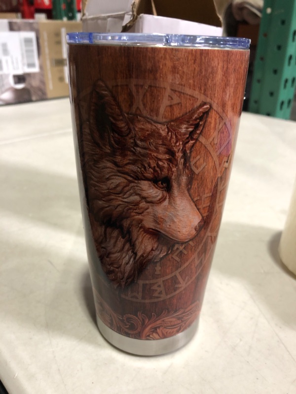 Photo 2 of  see all images * Wolves Gifts For Men Wolf 16oz Stainless Steel Insulated Tumblers