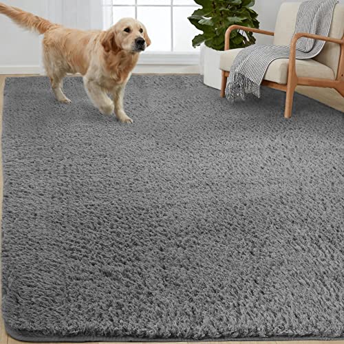 Photo 1 of **SEE NOTES** Gorilla Grip Soft Faux Fur Area Rug 2ft x 4ft, Washable, Shed and Fade Resistant, Grip Dots Underside, Fluffy Shag Indoor Bedroom Rugs, Easy Clean, for Living Room
