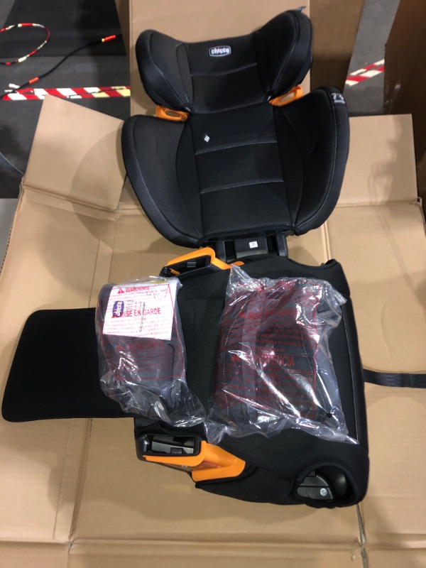 Photo 2 of Chicco KidFit ClearTex Plus 2-in-1 Belt-Positioning Booster Car Seat, Backless and High Back Booster Seat, for Children Aged 4 Years and up and 40-100 lbs. | Obsidian/Black KidFit Plus with ClearTex® No Chemicals Obsidian