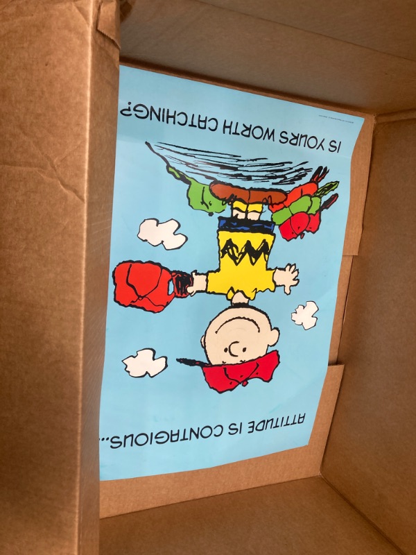 Photo 2 of Eureka Peanuts Attitude is Contagious 13"x19" Posters (837097)