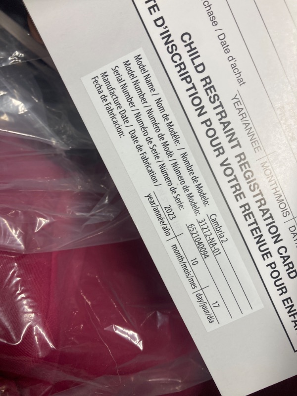 Photo 3 of Diono Cambria 2 XL 2022, Dual Latch Connectors, 2-in-1 Belt Positioning Booster Seat, High-Back to Backless Booster with Space and Room to Grow, 8 Years 1 Booster Seat, Pink NEW! Pink