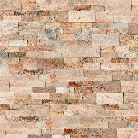 Photo 1 of 10 Pack MSI Picasso Ledger Panel 6 in. x 24 in. Natural Travertine Wall Tile (6 sq. ft./Case)