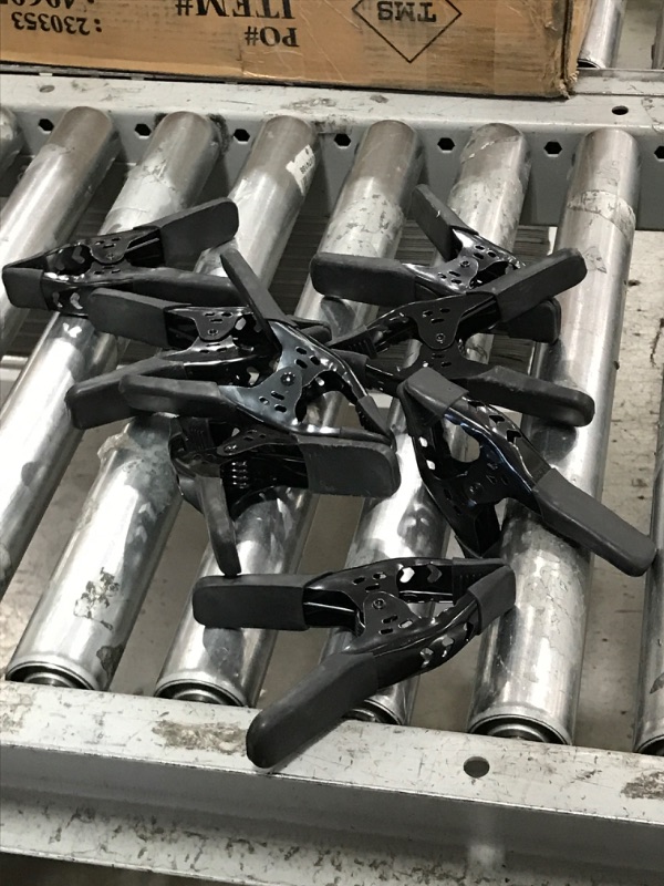 Photo 1 of Heavy Duty Metal Spring Clamps: 8-Piece for Woodworking Spring Clamps 6-inch Tarp Clamps Heavy Duty Clips Spring Clips Metal Clamp Large Heavy Duty Clamps for Pool Cover Backdrop Stand Clamps 8-Piece Metal Spring Clamps