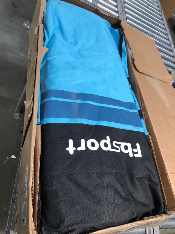 Photo 1 of FBSPORT Premium Inflatable Stand Up Paddle Board, Yoga Board with Durable SUP Accessories & Carry Bag | Wide Stance, Surf Control, Non-Slip Deck, Leash, Paddle and Pump for Youth & Adult Sky Blue