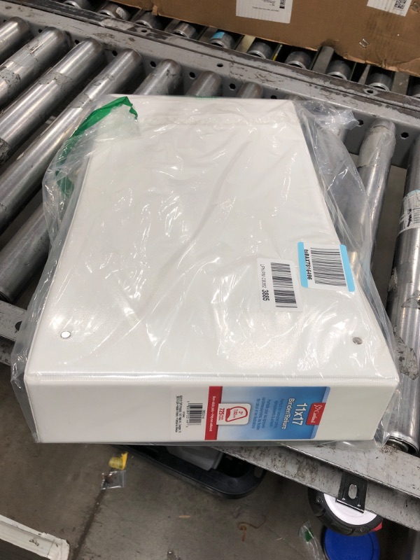 Photo 1 of Cardinal® Slant-D® Ring 11" x 17" Tabloid ClearVue™ Binders, 3" Rings, 63% Recycled, White 3 Inch Ring Binder
