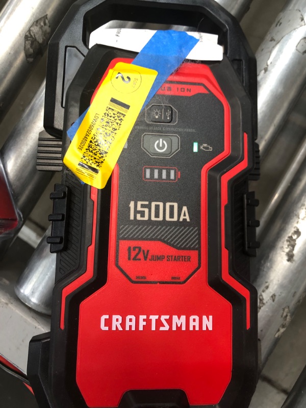 Photo 3 of CRAFTSMAN 1500-Amp 12-Volt Portable Car Battery Jump Starter
