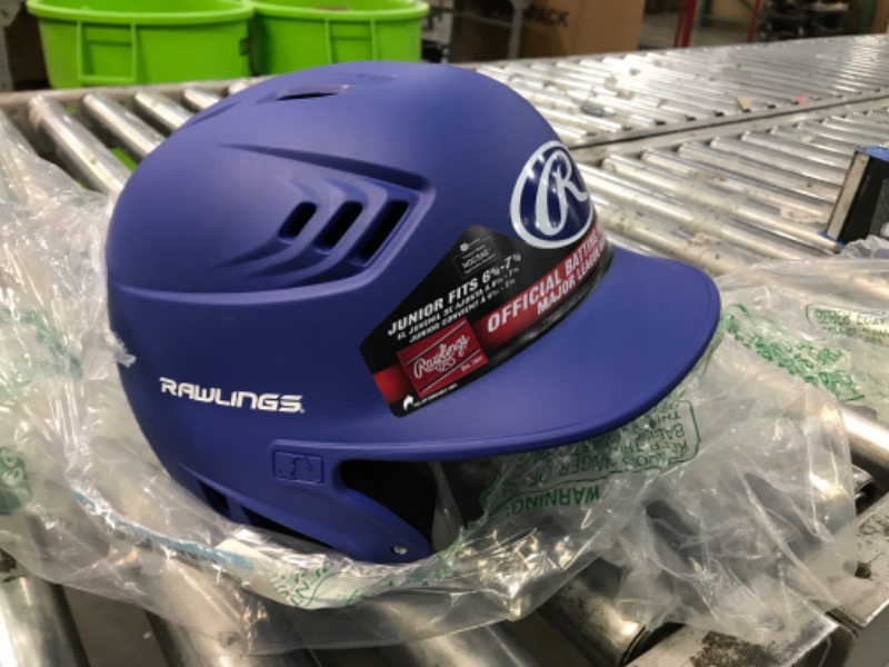 Photo 2 of ***SEE NOTES***Rawlings | R16 Reversible EXT | Matte Batting Helmet | Reversible Face Guard | Junior & Senior Sizes | Multiple Colors Junior ***SMALLER THAN 6 3/8"*** Matte Royal