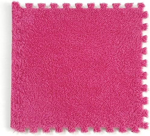 Photo 1 of 12 Pcs Kids Carpet Squares, 12"x 12", EVA Foam Interlocking Carpet Tiles, Soft and Flexible, Kids Floor Mat Rug Tiles - Coverage 12 Sq Ft
