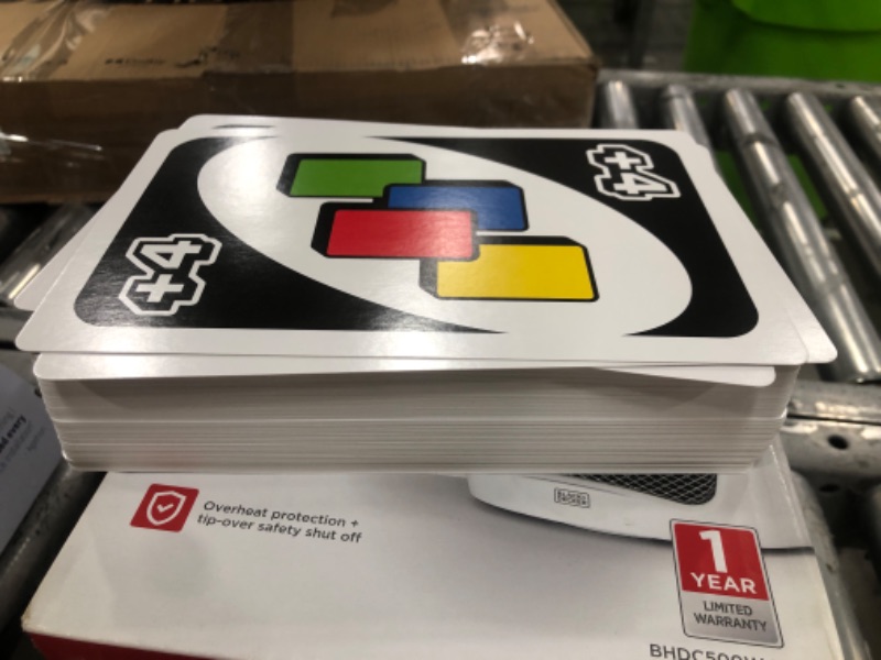 Photo 2 of ?Giant UNO Card Game for Kids, Adults & Family Night, Oversized Cards & Customizable Wild Cards for 2-10 Players