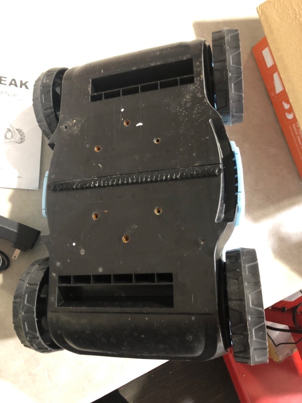 Photo 5 of ***NONREFUNDABLE - NOT FUNCTIONAL - FOR PARTS ONLY - SEE COMMENTS***
Cordless Robotic Pool Cleaner, HDPEAK Pool Vacuum Lasts 110 Mins, Auto-Parking, Rechargeable, Automatic Cordless Pool Vacuum Ideal for Above/In-Ground Pools Up to 50 feet, Blue