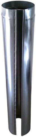 Photo 1 of 7 in. x 2 ft. 26 Gauge Round Metal Duct Pipe