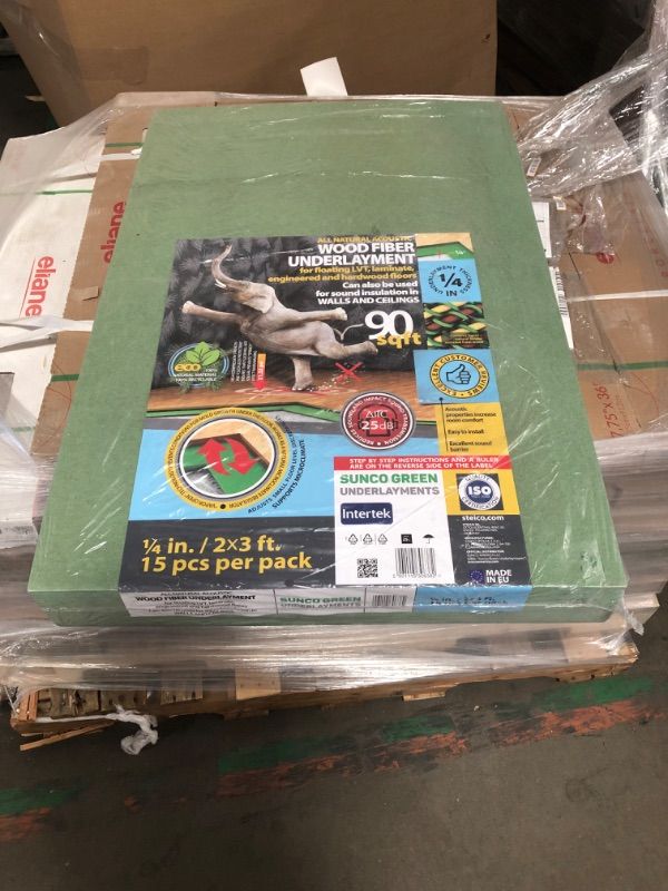 Photo 1 of 
STEICO
90 sq.ft. 2 ft. x 3 ft x 1/8 in. Wood Fiber Underlayment - Sound Barrier for Laminate, Vinyl, LVT, Hardwood Floors
