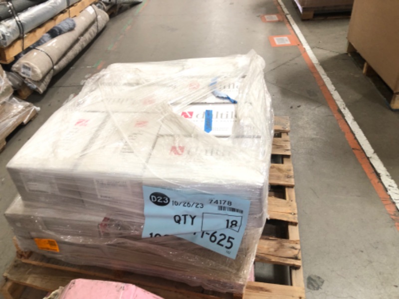 Photo 4 of **PALLET OF 18 CASES**Daltile
Restore 3 in. x 6 in. Ceramic Bevel Bright White Subway Tile (10 sq. ft. / case)